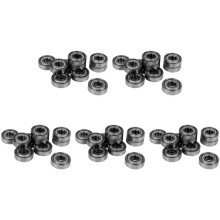 50Pcs Miniature Rubber Sealed Metal Shielded Metric Radial  Bearing Model: 607ZZ 7 x 19 x 6MM