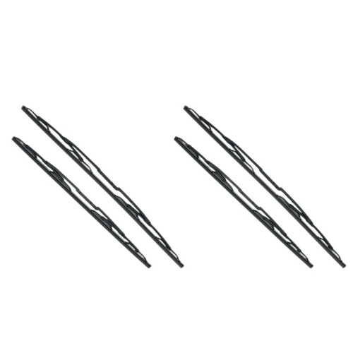 4x Carro 26 Polegadas + 22 Polegadas Lâminas de Limpador Combinadas de Borracha de Silicone Sem Osso Limpadores de Pára-Brisa para  5 Series E39
