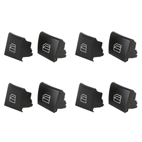 8x Window  Button Covers for - ML GL R Class W164 X164 W251 Power Window Master  Repair Button