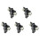 5X Headlight Water Spray Nozzle Washer Jet Connector Adapter Holder for 1