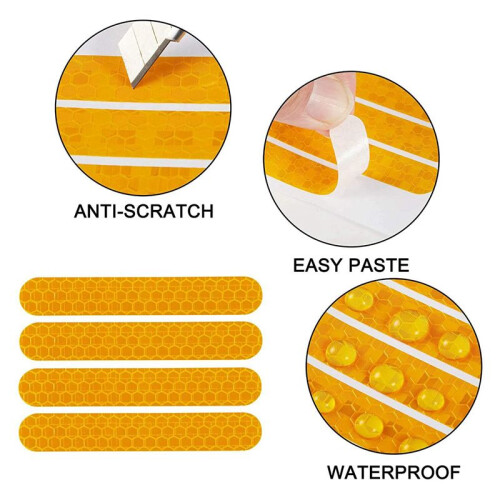12x Reflective Stickers Waterproof Warning Strip Night Reflective Stickers for  Max G30 2