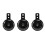 3X Corno Elettrico 6V Nero Mount per Auto, Moto, Camion 2