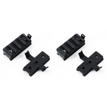 2 Paio di Guide In Nylon per Casco per Torcia Clip per Binario Cursore In Universale per Casco 20Mm Accessori Clip per Torcia, A