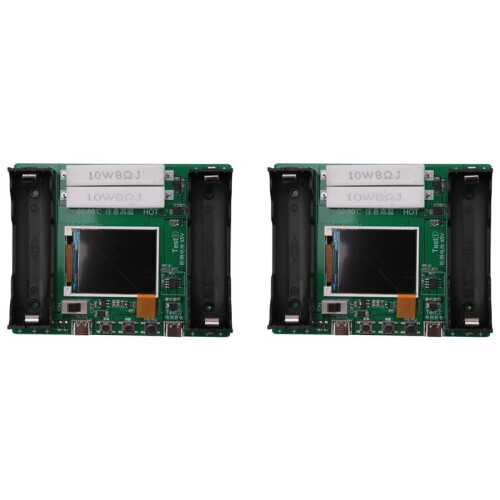 2X 18650 Lithium Battery Capacity Module Measurement Internal Resistance Tester LCD Digital Capacity Tester Module 1