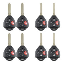 8 X Afstandsbediening Autosleutelbehuizing voor 2007 2008 2009 2010 2011 voor Camry Rav4