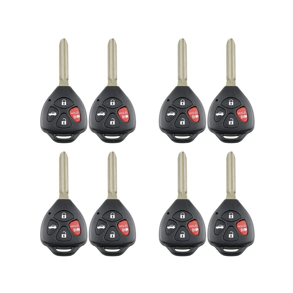 8 X Remote Car Key Fob Shell Case For 2007 2008 2009 2010 2011 Camry Rav4 6033952733683