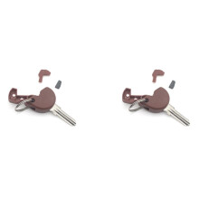 2X Motorcycle Key Case Shell Cover Uncut Blank Key for GTS GTV S 125 200 250 300 Transponder Chip