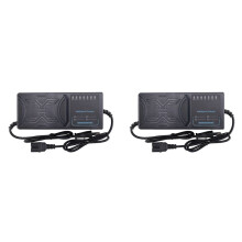 2X 48V 20AH Electric Vehicle Charger 7 Light Display Power Display Current Leakage Protection/Full Pulse EU Plug