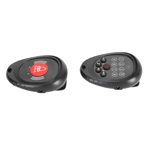 Wireless Caregiver Pager Call Button 3280.8ft Long Range Nurse System Black