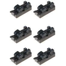 6X Interruttore Della Finestra Principale di Alimentazione Elettrica 84820-10090 per Hilux Hiace Land 1996-2008 Accessori per Auto RHD