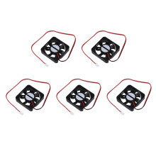 5X  12V 2 Pins Connector Brushless Cooling Fan 50mm X 50mm X 10mm