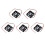 5X  12V 2 Pins Stecker Brushless Luefter 50mm X 50mm X 10mm 2