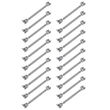 20X Tornillo de Aparejo de Acero Inoxidable 304 Cuerpo Cerrado Hebilla de Tornillo de Mandibula 7/32 Pulgada Hilo