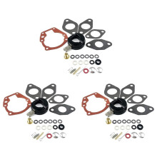 3X Carb Rebuild Kit 439071 with Float Replaces Johnson Evinrude OMC/BRP Outboard 3 4 5 5.5 6 7.5 10 15 18  Carburetor