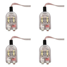 4X Vehicles Auto Car High to Low Impedance Converter Adapter Speaker to RCA