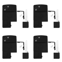 4X 2 Button  Card Remote Key Shell Case for  5 6 CX-7 CX-9 RX8 Miata