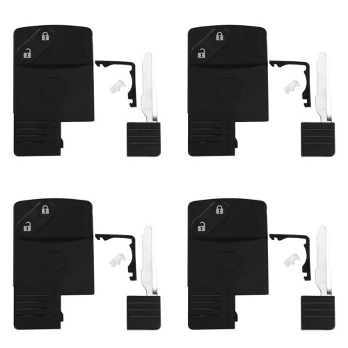 4X 2 Button  Card Remote Key Shell Case for  5 6 CX-7 CX-9 RX8 Miata