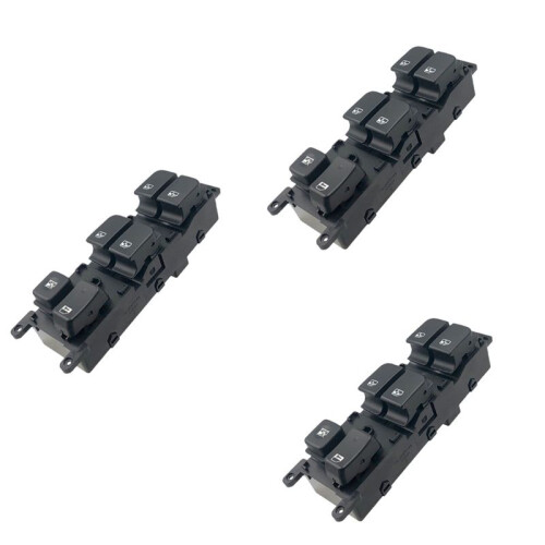 3X 93570-1D313W Electric Window Glass Lifting Control  for  Carens 2006 - 2012, Driver Side 1