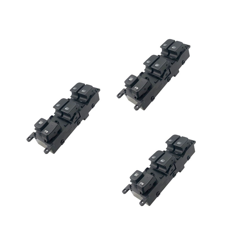 3X 93570-1D313w Electric Window Glass Lifting Control For Carens 2006 - 2012, Driver Side Black 6034185787078