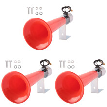 3X 12/24V 180DB Super Luide Luchthoorn Trompet voor Auto Vrachtwagen Boot Trein met Luchtrem