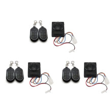 3X Ebike Alarm System Dual Remote Control 36V 48V 60V 72V for Electric Bicycle/Scooter Ebike/Brushless Controller