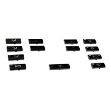 28 Button Key Cap Car Air Conditioner A / C Control Panel Button Key Cover for E39 E53 525I 530I 540I M5 X5