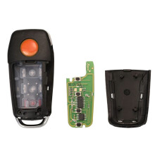 5X Voor Xhorse XKFO01EN Universele Draad Afstandsbediening Sleutelhanger Flip 4 Knop voor Stijl voor VVDI Key Tool