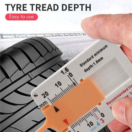 3X Tyre Tread Depth Gauge Car Motorcycle Trailer Van Wheel 1