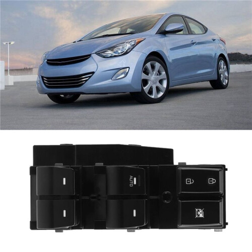 2X Car Window Left Front Master Lifter  with "Auto" Button Fit for   2017-2020 93570-F2000 2