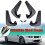 8x Guarda-Lamas de Carro Guarda-Lamas Guarda-Lamas para  3 5 7 Series E30 E46 E90 E91 E92 E93 E60 F10 F11 G30 E38 E65 F01 3