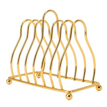 Set da 6 palette di miscelazione acriliche esagonali + supporto dorato da 4,2 pollici