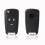 2X Foldable Remote Key Shell 3 Bouton for  Zafira  Astra Insignia 4