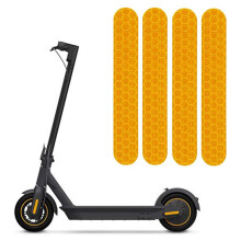 16X Autocollants RéFléChissants Bande D'Avertissement ÉTanche Autocollants RéFléChissants de Nuit pour Max G30 DéCoration de Scooter
