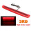 3X Universal Car Motorcycle Red 12V 20 LED 3RD High Mount Brake Tail Stop Light 2