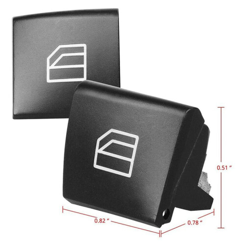 2X Car Window  Button Covers for - ML GL R Class W164 X164 Power Window Master  Repair Button 1