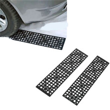 4St Bil Snow Mud Off Plate Däck Traction Vikbar Skid Plate Non-Slip Mat Sand Snökedja Hjul Antisladd Snowboardåkning