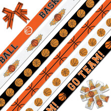 Orangefarbene Basketballbänder, 3/8 Zoll, 6 Stück