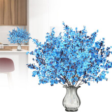 Guirlande de Noël en gypsophile et tiges de cerisier artificielles (1 pièce) pour décoration intérieure, centres de table de mariage et