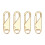 4-pack avtagbara dragkedjor i metall 1