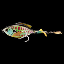 Lot de 2 leurres de pêche Jigs 16,9 g à hélice spirale, appât dur flottant, type crayon, hameçon à fente.