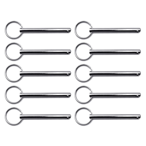 Carbon Steel Rings Pull Quick Release Locking Pins Button Head Multiple Size