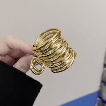 Modische, unregelmäßige Haarspangen aus Metall, rutschfest, für Damen und Mädchen, hoher Pferdeschwanzhalter, Haaraccessoires, Haarclip,
