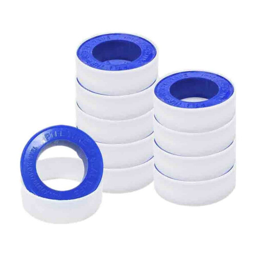 Ταινία στεγανοποίησης σπειρώματος PTFE, λευκή ταινία υδραυλικού 10 ρολά, για
