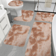 Ensemble de tapis de bain tie-dye, tapis de bain antidĂ©rapants 5 pièces, ensemble de tapis de bain doux, confortables et lavables, tapis de bain Ă