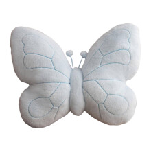 Coussin décoratif papillon, 38 x 46 cm, coussin lombaire en velours peluche pour canapé, lit, chaise de bureau et siège auto.