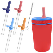Conjunto de 4 canudos de silicone para copos térmicos Zak Kelso – 355 ml e