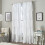 Flounced Curtain Panel, 84-inch, White,1Q82460GWT 1
