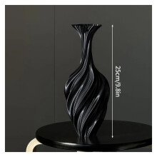 Vaso da fiori moderno e minimalista, stampato in 3D, 1 pezzo