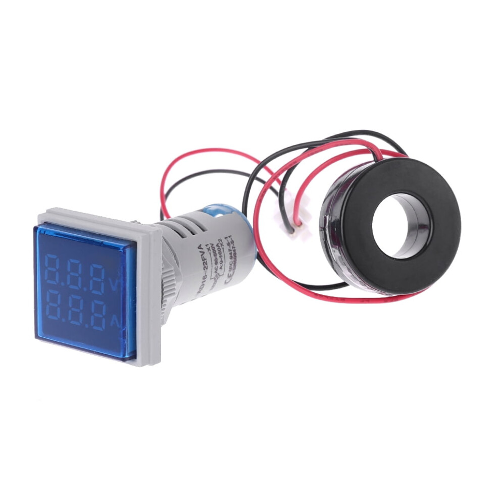 Voltmeter Ammeter Ac 0-100A 60-500V Meter Double Display Led Display Voltmeter Led Digital Voltage Tester Detector 9071309971224