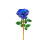 Ornamento de rosa de cristal, flor de vidro de 24 cm (9,5 polegadas) 1